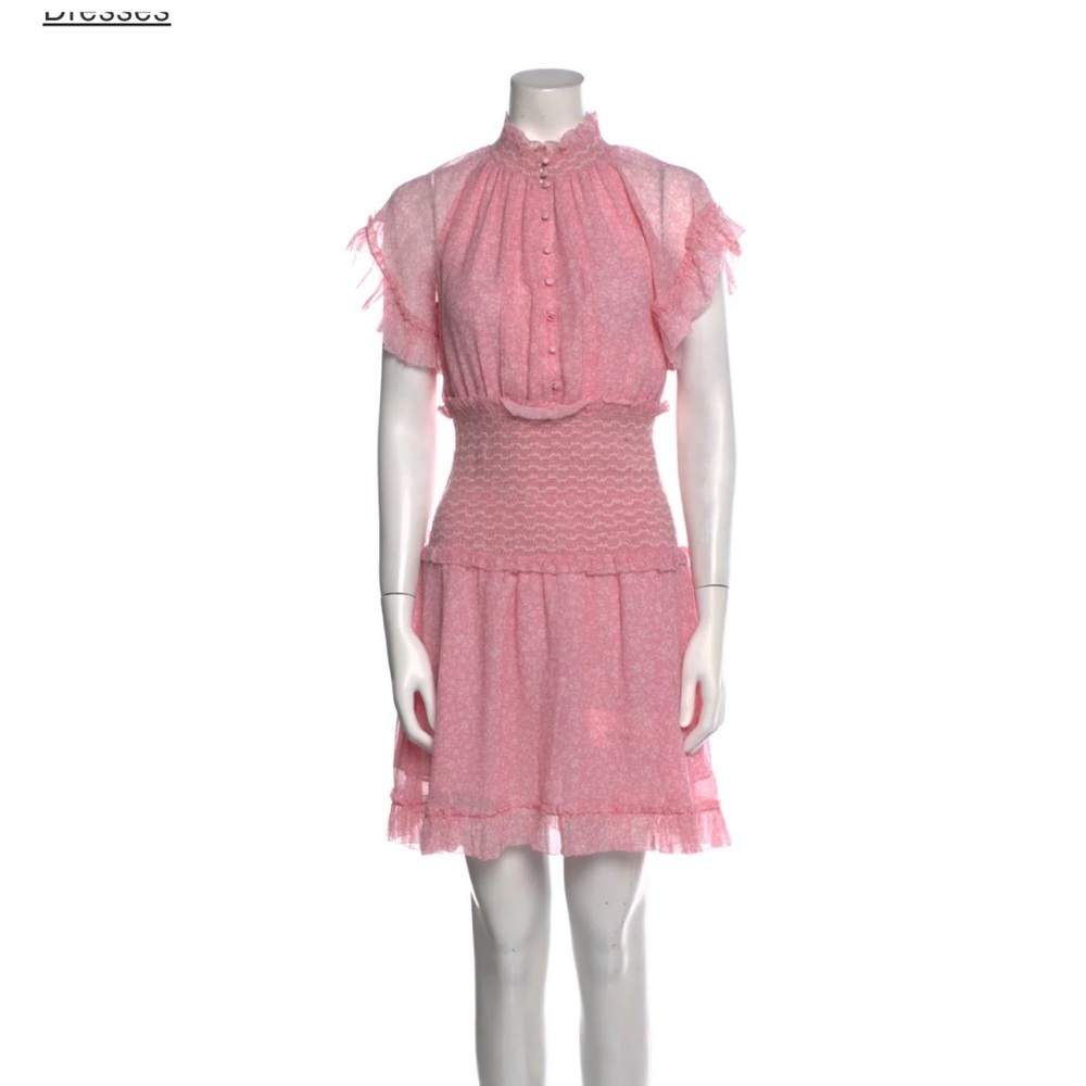 100% silk candy pink super flattering jonathan simkhai dress